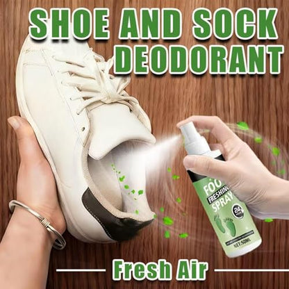 Shoe Deodorizer Spray 60ml Powerful Long-Lasting Elimination | Shoe Refresher Spray for Leather Boots Footwear Tennis Hockey Closet Home Sneaker