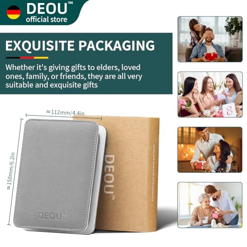 DEOU Kit Grooming Nail Clippers Set 11 in 1 Stainless Steel Professional Manicure Kit Nail Clippers Set for Women, 11pcs Luxurious Personal Care Manicure Nail Gift Set for Travel or Home - color: Gray