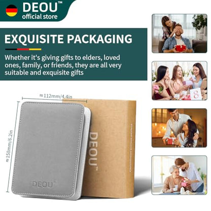 DEOU Kit Grooming Nail Clippers Set 11 in 1 Stainless Steel Professional Manicure Kit Nail Clippers Set for Women, 11pcs Luxurious Personal Care Manicure Nail Gift Set for Travel or Home - color: Gray