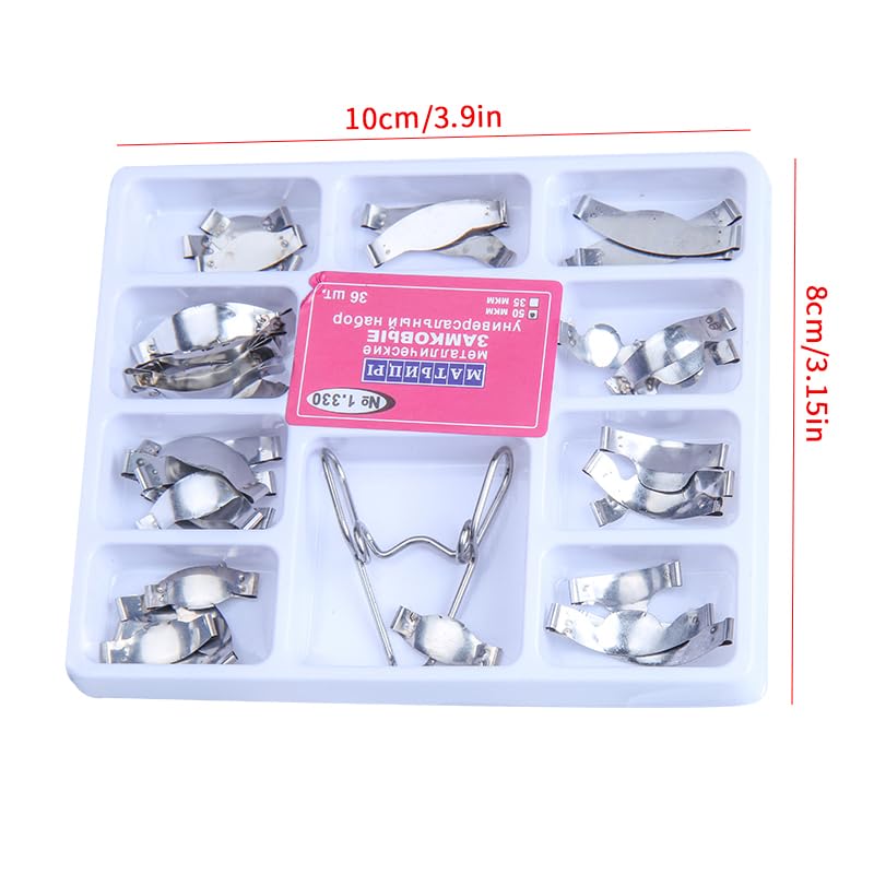 1.330 Dental Matrix Bands Soft Metal Sectional Contoured Matrices Kit | Stainless Steel, Sectional Contoured Metal, With Ledges, Assorted Sizes, Soft Metal - style: No1.330