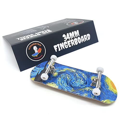 Starry Night - 34mm Wooden Pro Fingerboard Complete Set