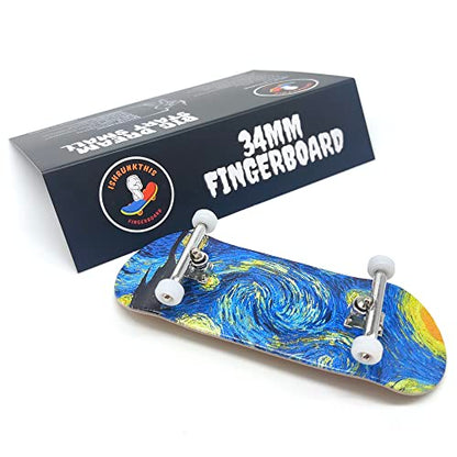 Starry Night - 34mm Wooden Pro Fingerboard Complete Set