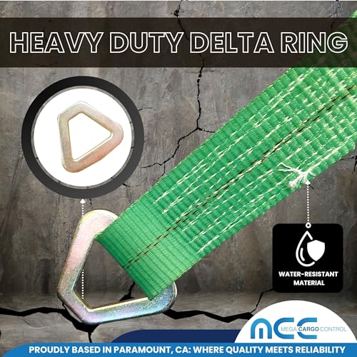 2 Pack 24" Green Axle Tie Downs for Trailers Heavy Duty - color: Green, size: 24"