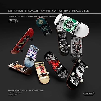 Lently Wood Fingerboards, Mini Fingerboards, 99mmL*29mmW (Redeem The Skeleton) - color: Redeem the Skeleton