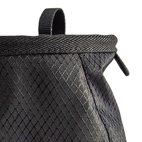 Climbing Chalk Bag Storage Pouch Adjustable Waist Belt Sock Gym Refillable Packaging for Rock Climbing Hunting Sports Bouldering Deadlifting - color: Black
