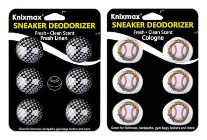 Knixmax Sneaker Deodorizer Shoe Odor Eater Balls Gym Bag Freshener 12 Packs