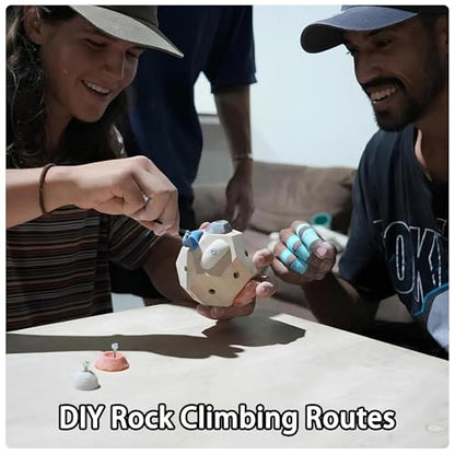 Handcrafted Boulder Block - Build Strength and Precision, 3D Climbing Ball for Strength Training, Simulated Rock Wall Holds, Portable Rock Climbing Gear, Gifts for Rocks Climbers(1PCS) - size: 1PCS