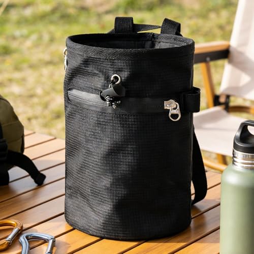 Chalk Bags Waterproof Adjustable Waist Belt Gear Powder Sack | Rock Climbing Chalk Bag for Gymnastics Golf Gym Bowling Lifting Bouldering Weightlifting Workout