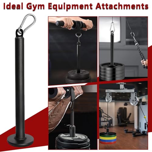 Weight Loading Pin with Carabiner, Fitness Weight Lifting Pin fit 1 inch Standard / 2 inch Olympic Weight Plates Pulley Cable System Attachment for Home Gym Muscle Strength Training (Olympic) - color: 1 inch Standard