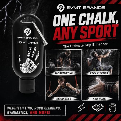 Liquid Chalk, Mess Free Gym Chalk for Weightlifting, Gymnastics, Rock Climbing, Dancing. Sweat Resistant and Long Lasting for Stronger Grip. - color: A2-4pk Cl