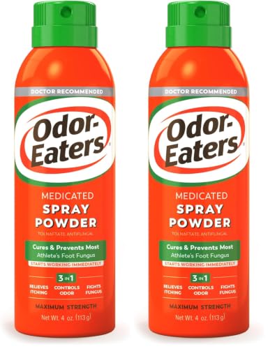 Odor-Eaters Foot Spray Powder 4 Oz (Packaging May Vary) (Pack of 2) - size: 4 Ounce (Pack of 2)