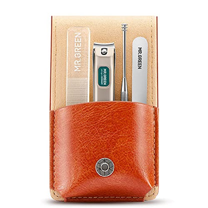 MR.GREEN Portable Manicure Sets Pedicure kits Stainless Steel Nail Clippers Tool Travel Grooming Case Nail Scissors Gift Box (Mr-6102) - color: Mr-6102