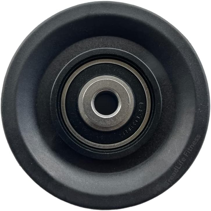 TreadLife Fitness Universal Pulley Wheel w/Gym Grade Bearings | Replacement for Cable Pulley System Gym | Heavy Duty Cable Machine Attachment | 3.5" or 4.5" - color: 3.5" Black