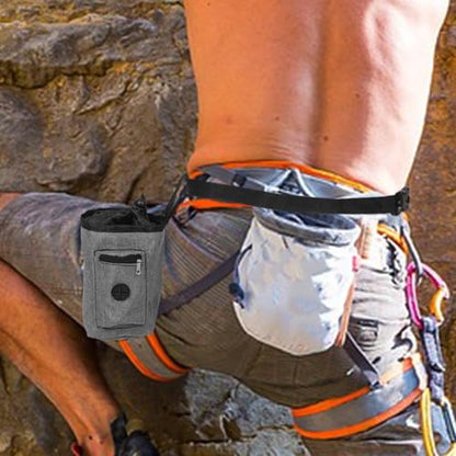VANZACK Gym Pouch Chalk Bag Chalk Bag for Bouldering with Zippered Pocket Oxford Cloth
