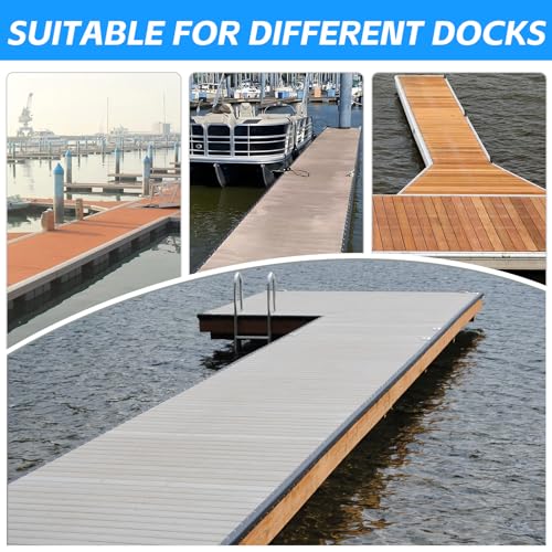 10 Pack Dock Edging Side Gard, 20 Feet Dock Guard with Heavy Wall Sections for Greater Protection – Commercial Grade Double Molded Material (Black) - color: 20 Feet Black, style: Right angle 10pack