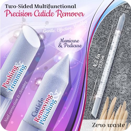 GLADZY Genuine Czech Glass Nail File Set - Callus Remover Foot Rasp, Cuticle Pusher Manicure Stick, Double Sided Etched Different Grit Surface, Professional Nail Care Tool, Made in EU - color: All-in-one Set- Green Aqua