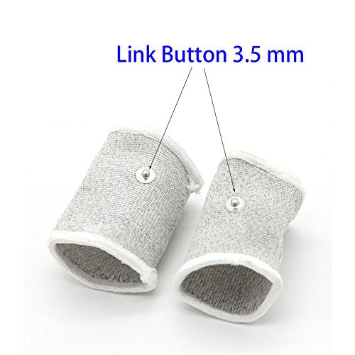 E-stim Adjustable Fabric Silver Thread Conductive Loop Accessories for Tens Stim Finger Massager Accessories