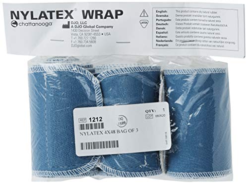 Chattanooga Nylatex Therapeutic Treatment Wrap: 4" W x 48" L, 3 Count - size: 4x48 Inch (Pack of 3), style: 4" Wide