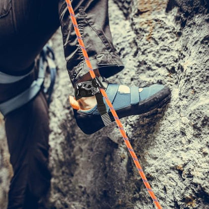 NewDoar Foot Ascender Riser Rock Climbing Mountaineering Equipment Climbing Device - color: Right Black