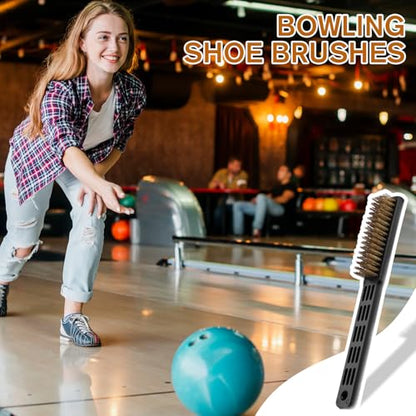 2 Pack Bowling Shoe Brush, Heavy Duty Copper Wire Boot Brushs, Bowling Brush for Shoes, Remove Dirt and Gravel to Improve Shoe Performance