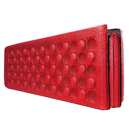 AceCamp 3940 Portable Lightweight Mini Waterproof Folding Mat, Foam Sitting Pad for Outdoor Activities, Foldable Kneeling and Seat Cushion for Comfort, Red - style: 1-pack