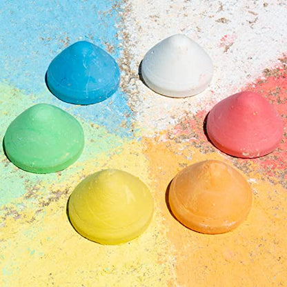READY 2 LEARN Easy Grip Chalk Refills - 6 Colors - Ages 18m+ - Non-Toxic Toddler Sidewalk Chalk - Handles Sold Separately | Non-Toxic Toddler Sidewalk Chalk for Ages 18m+, Handles Sold Separately