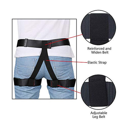 Climbing belts, Safe Seat Belts for Tree Climbing Outdoor Training Caving Rock Climbing Rappelling Equip - Half Body Guide belt for Women Man and Novice