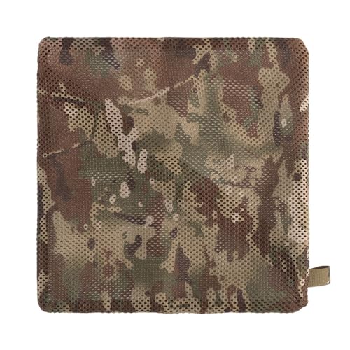 Tactical Mesh Pouch Insert, Modular Utility Admin Pockets Travel Organizer EDC Zipper Pouch 6X12,12X12 - color: CP, size: 12"x12"