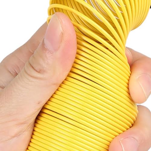 Grip Exerciser Spring Hand Exerciser | Finger Spring Grip Trainer for Home Gym Office Athletic Practice Workout Climbing - color: Yellow