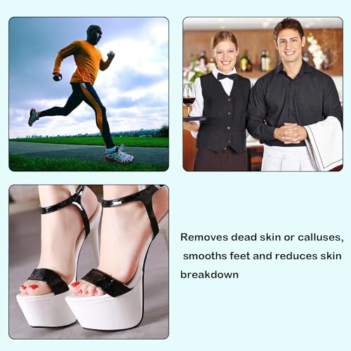 2Pcs Professional Dual Sided U Shaped Foot File Foot Files for Hard Skin Foot Scraper Rasp Dry Skin Remover Feet Dead Skin Remover for Feet