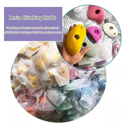 Climbing Kit,Climbing Holds, 5 Pcs Resin Rock Climbing Holds,Climbing Hold Kit Beginners, Playground Obstacle Course Training Wall(5pcs-Solid Wall Installation) - size: 5pcs-Solid wall installation