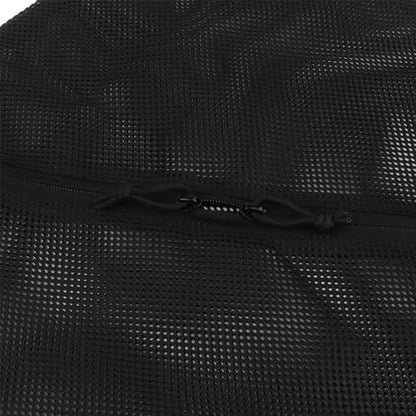 Tactical Mesh Pouch Insert, Modular Utility Admin Pockets Travel Organizer EDC Zipper Pouch 6X12,12X12 - color: BK, size: 12"x12"
