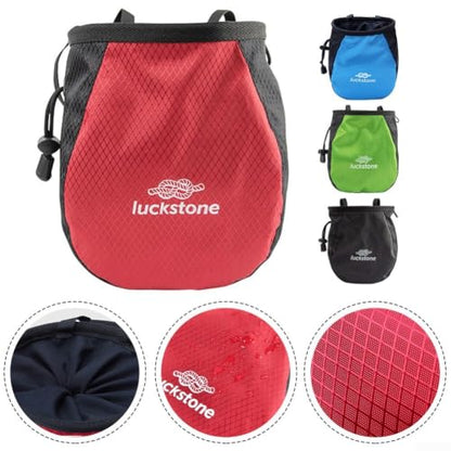 Climbing Chalk Bag with Adjustable Waist Belt, Nonslip Magnesium Powder Pouch for Rock Climbing and Weightlifting - color: Blue