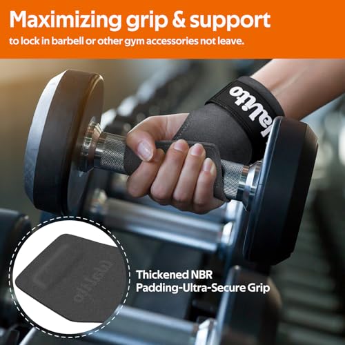 Weight Lifting Wrist Strap，Double Layer Leather Wrist Wraps with Neoprene Padding for Weightlifting & Deadlifts – Adjustable Gym Straps for Men & Women - color: Grey