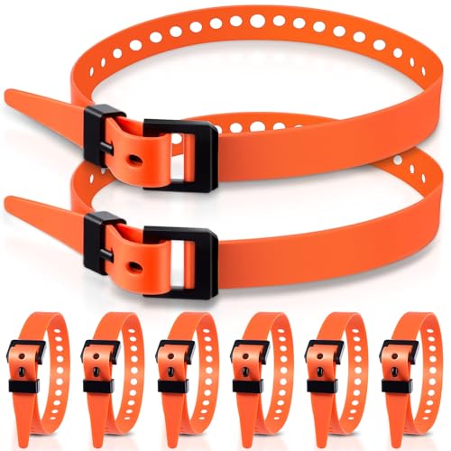 Blulu 8 Pack Reusable Industrial Straps 20" Length Reliable Tension Straps for Securing Bike Motor Gear -70 Lb. Working Load, Elastic Cable Ties for Welders Skis, Garden Hoses (Orange) - color: Orange, size: 20"