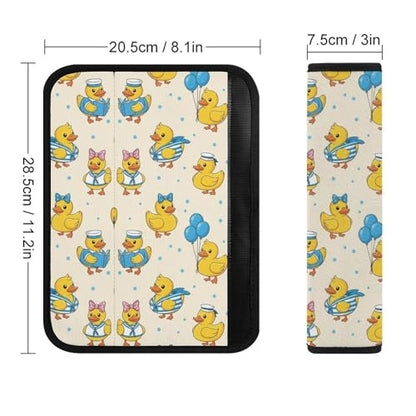 2 Pack Cute Rubber Duck Funny Seat Belt Cover Universal Fit Seat Belt Cushion for Kids, Stroller Pushchair High Chair, Neck and Shoulder Support - color: Pattern 746