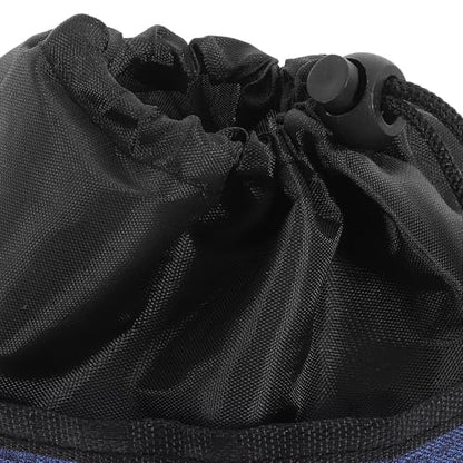 Rock Climbing Chalk Bag with Zipper Closure Non-Slip Chalk Carrier Pouch in Navy Blue Sturdy Storage for Indoor and Outdoor Bouldering for Gym and Mountaineering