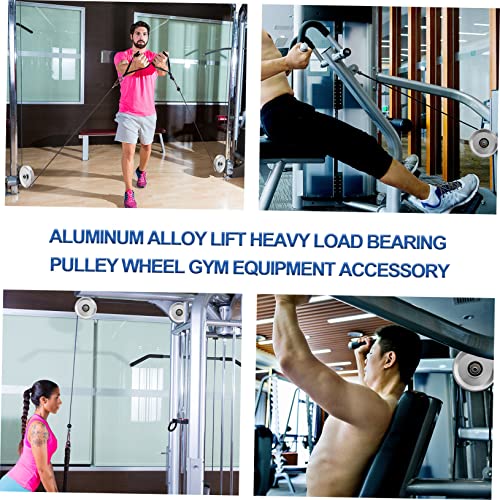 1Pc Aluminum Alloy Lift Load Bearing Pulley Wheel Gym Equipment Accessory with High Machining and Anodized Surface Lightweight and Easy to Install for Exercise Machine Attachments