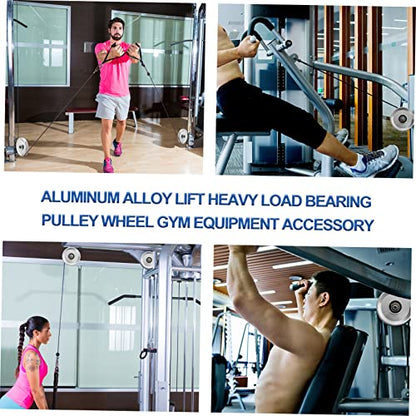 1Pc Aluminum Alloy Lift Load Bearing Pulley Wheel Gym Equipment Accessory with High Machining and Anodized Surface Lightweight and Easy to Install for Exercise Machine Attachments
