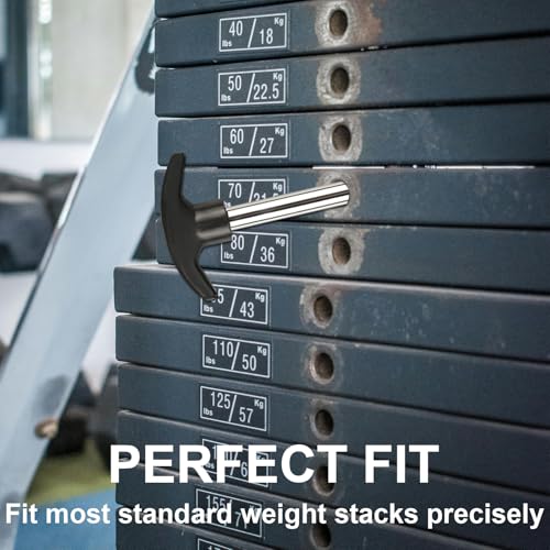 2 Pcs Weight Stack Pin 3/8 Inch Heavy Duty Gym Pins for Weight Lifting Stack Exercise Machine Locking Space Replacement Universal