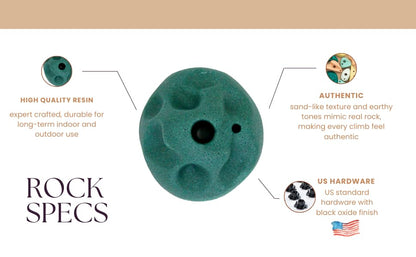 Everett & Avery Co. Premium Rock Climbing Holds - Rock Climbing Wall for Kids Inside - Rock Wall Climbing Holds Kids - Indoor Rock Climbing Wall for Kids