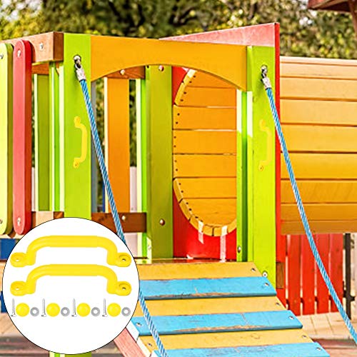 VGEBY1 Climbing Frame Handles, Plastic Kids Children Playground Safety Non-Slip Handle Swing Toy Accessories - color: Yellow
