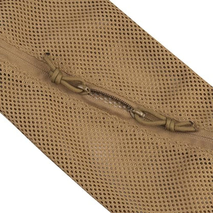 Tactical Mesh Pouch Insert, Modular Utility Admin Pockets Travel Organizer EDC Zipper Pouch 6X12,12X12 - color: TAN, size: 6"x12"