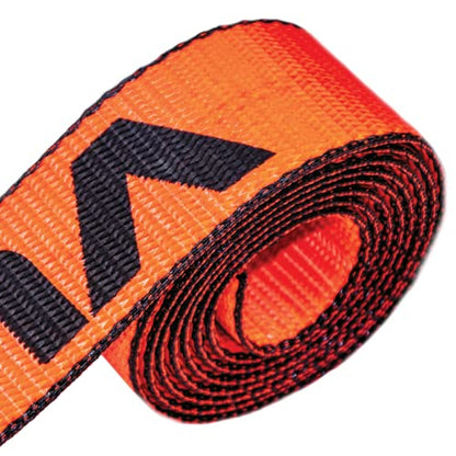 VULCAN Car Tie Down Axle Strap with Wear Pad - 2 Inch x 36 Inch - 4 Pack - PROSeries - 3,300 Pound Safe Working Load - size: 2" x 36" ProSeries Orange (4 Pack)