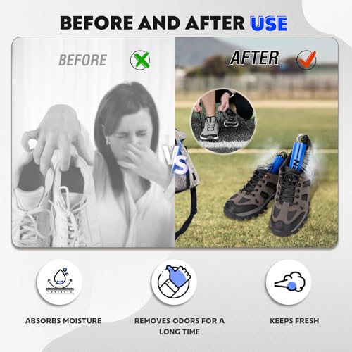 Hikeen Shoe Deodorizer Activated Charcoal Shoe Eliminator Glove Deodorizers for Boots, Gym Bags, Hockey Gloves, Boxing Soccer Gear - style: 2pcs