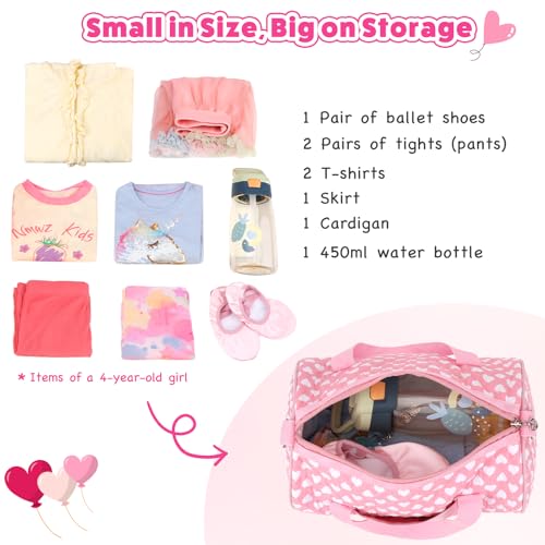 kilofly Girls Ballet Tutu Small Duffel Crossbody Dance Bag