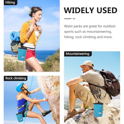 Large Capacity Rock Climbing Chalk Bag for Bouldering and Mountain Climbing Scratch-Resistant 600d Oxford Cloth Wear-Resistant Anti-Slip Powder Storage Bag