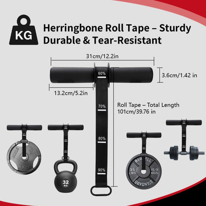 VI-FA Forearm Strengthener & Wrist Roller, Adjustable Strap & Thicker Non-Slip Foam Handles for Grip Strength, Muscle Building & Rehabilitation