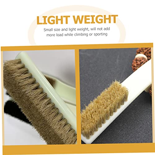 DECHOUS Bouldering Brush Set 2pcs Stone Cleaning Brush for Indoor Rock Climbing Ergonomic Handle for Chalk Cleaning