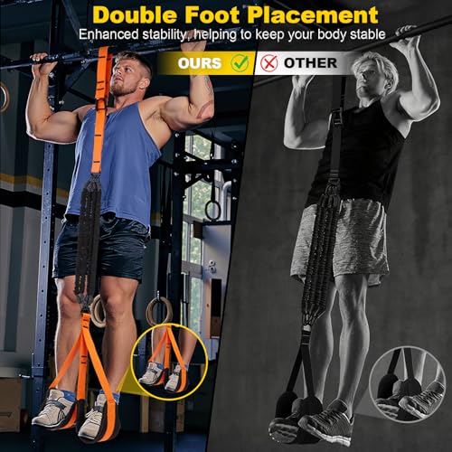 WELSPO Pull Up Assistance Bands, Adjustable Heavy Duty Resistance Band